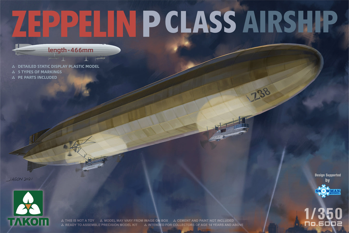 Takom 1/350 Zeppelin P Class Airship