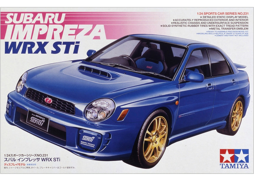 1/24 Subaru Impreza WRX Sti 4-Door Car