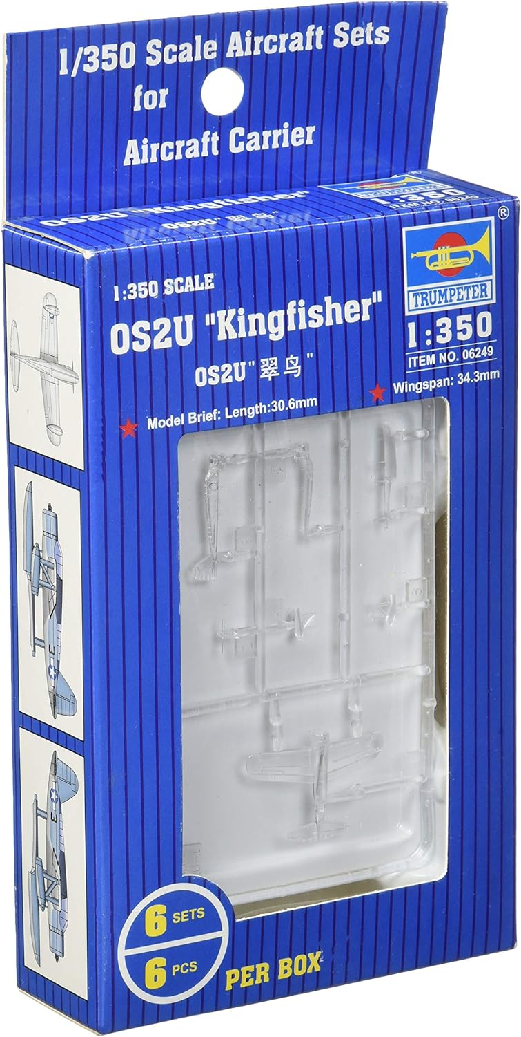 1/350 USN OS2U Kingfisher Aircraft Set for Warships (6/Bx)