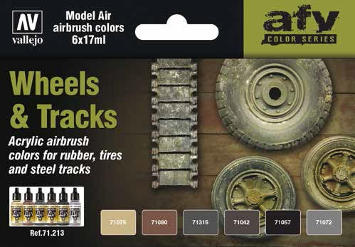 Model Air Paint Set AFV Wheels & Tracks