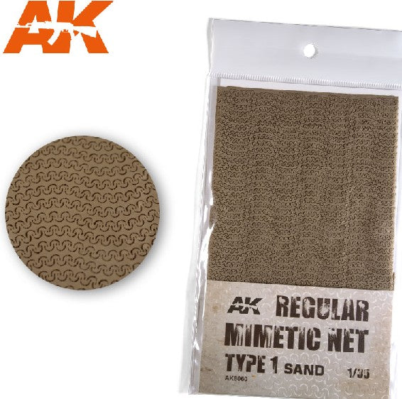 AK Interactive Regular Camouflage Net Type 1 Sand