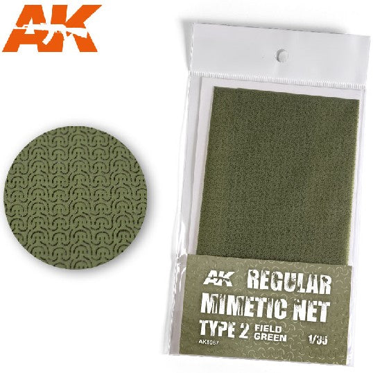 AK Interactive Regular Camouflage Net Type 2 Field Green