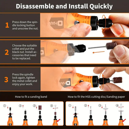 Hardell Mini Cordless Rotary Tool