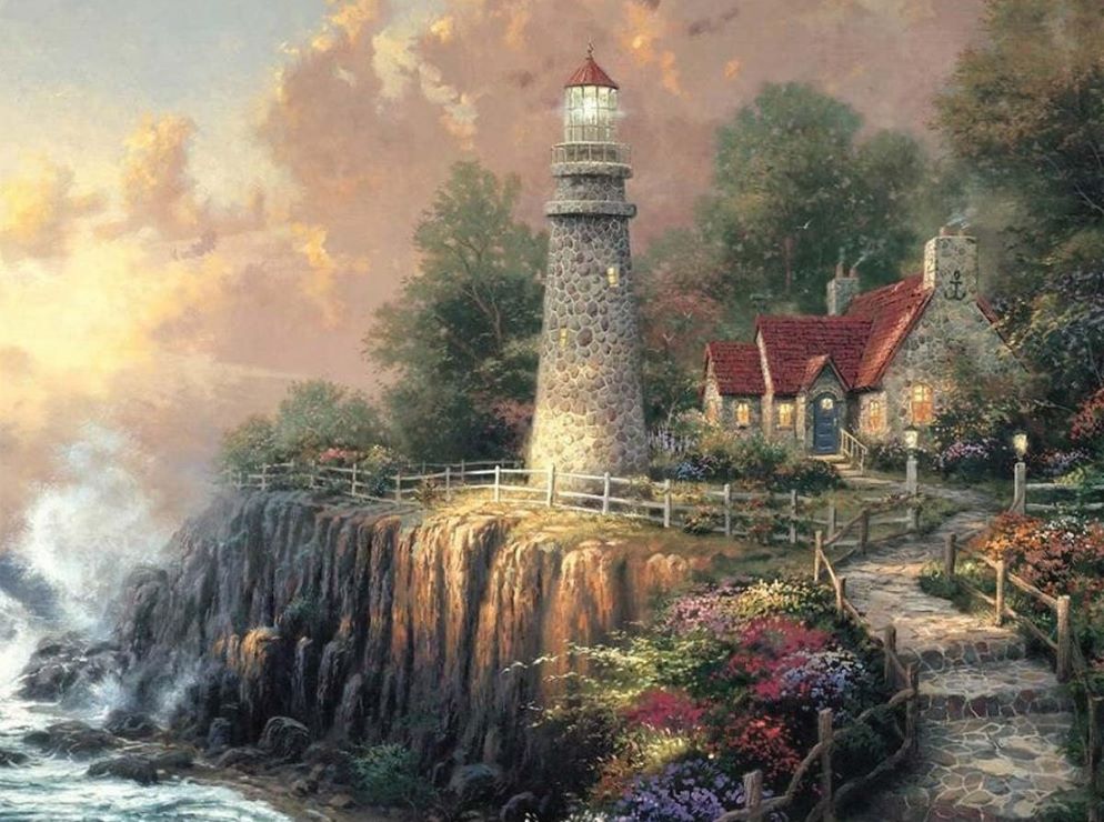 The Lighthouse of Peace Paint by Number (12"x16")