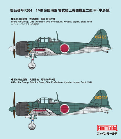1/48 Fine Molds A6M5a Zero Model 52 Ko (Nakajima Production)