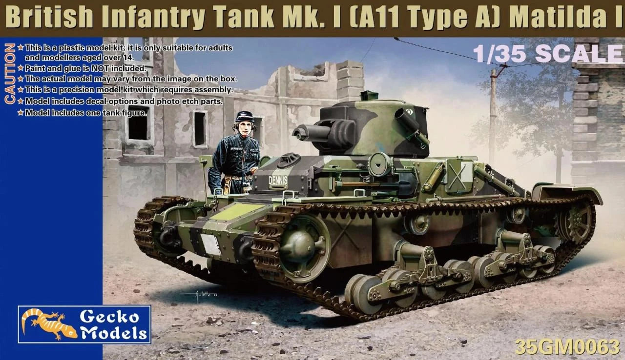 Gecko Models 1/35 British Matilda Infantry Tank Mk. I (A11 Type A)