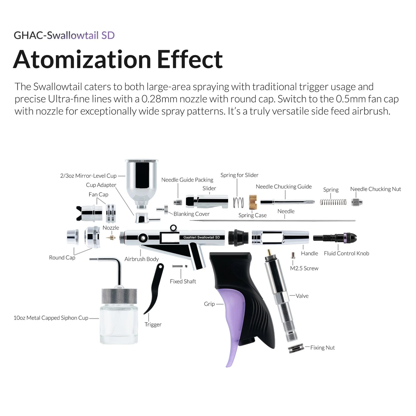 Gaahleri Ace Series Swallowtail SD  Ace Series Airbrush