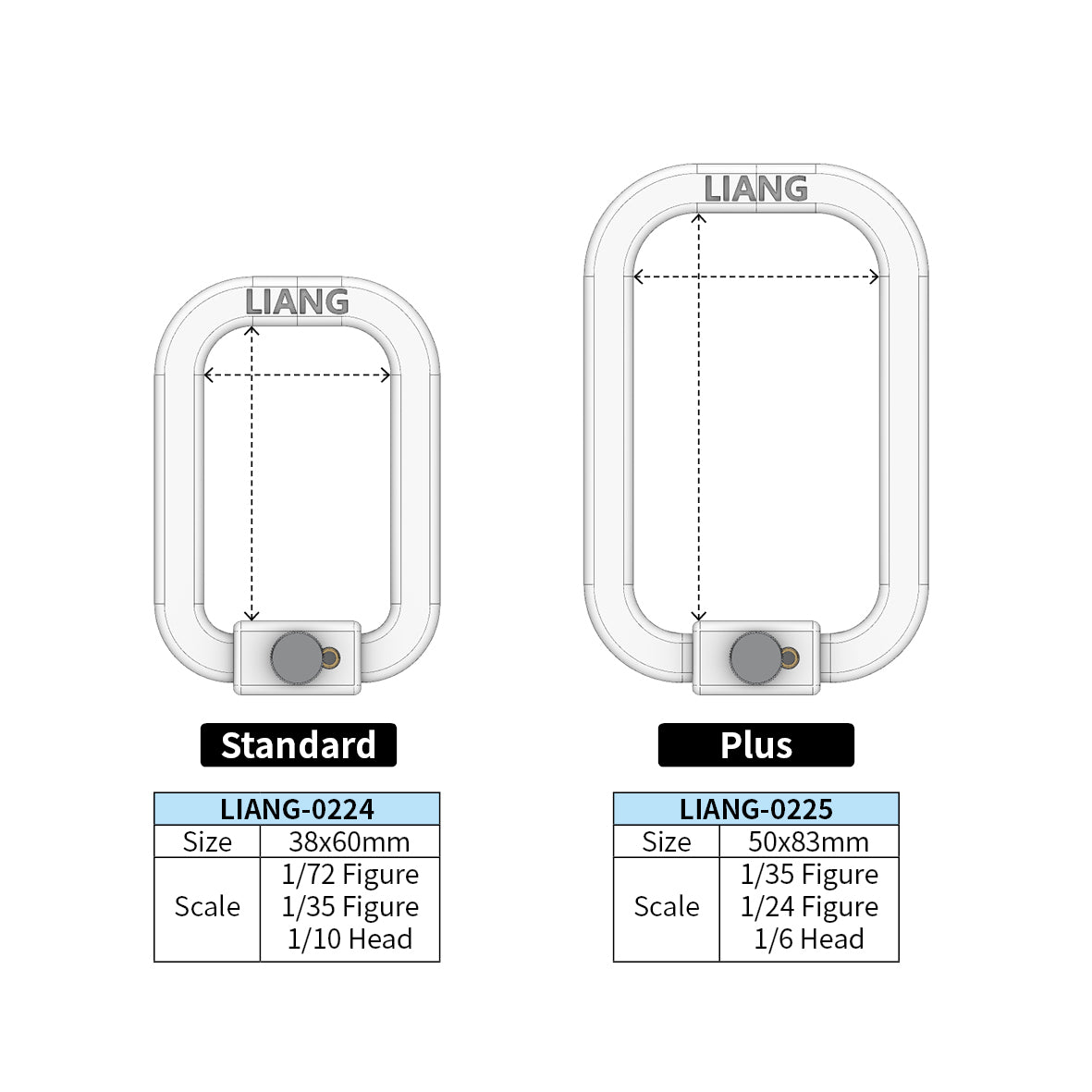 Liang Model - Model Work Holder - Plus (83x50mm)