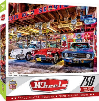 Wheels: Triple Threat Classic Cars Puzzle