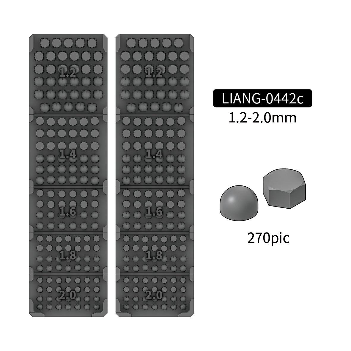 Liang Model - Model Nuts and Bolts C 1.2-2.0mm