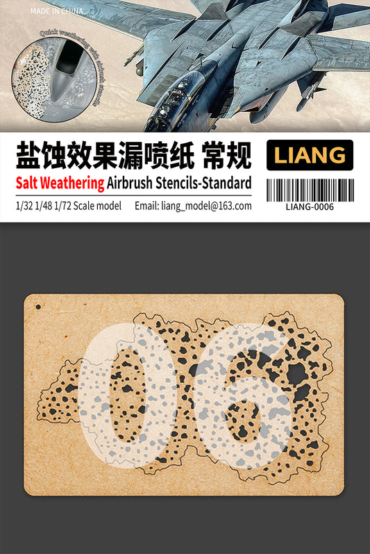 Liang Model - Salt Weathering Effects Airbrush Stencils-Sparse