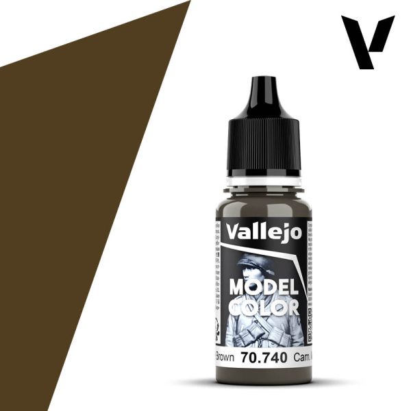 Vallejo Acrylic 18 mL Camouflage Middle Brown Model Color