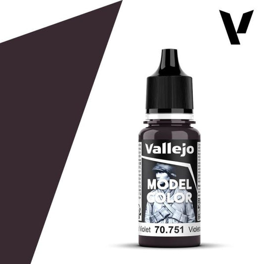 Vallejo Acrylic 18 mL Black Violet Model Color