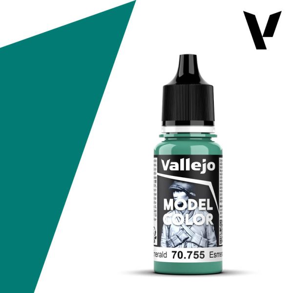 Vallejo Acrylic 18 mL Light Emerald Model Color