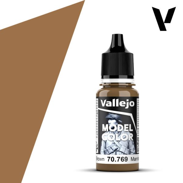 Vallejo Acrylic 18 mL Mustard Brown Model Color