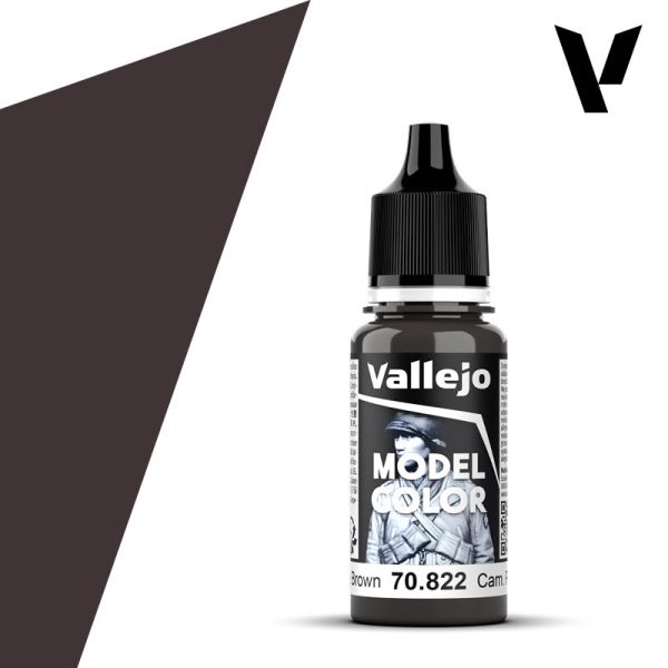 Vallejo Acrylic 18 mL Camouflage Black Brown Model Color