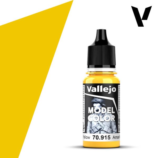 Vallejo Acrylic 18 mL Deep Yellow Model Color