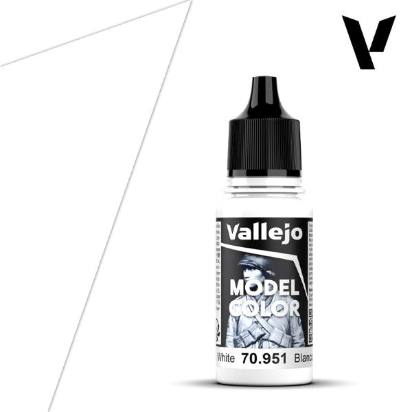 Vallejo Acrylic 18 mL White Model Color