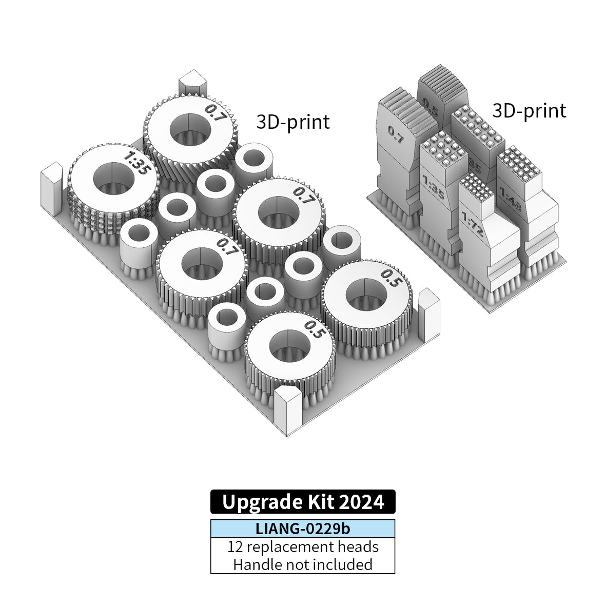 Liang Model - Tools for Zimmerit Coat - Upgrade Kit  (1/35 1/48 1/72)